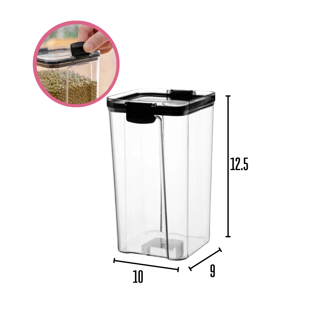 Frasco hermético mediano rectangular - Imagen 2